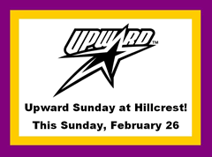 UPWARD Sunday at Hillcrest

This Sunday, February 26.

WEAR YOUR UPWARD SHIRTS!

Hillcrest Baptist Church
3838 Steck Ave.
Austin, TX 78758

(You must be connected to the internet to see this picture.)